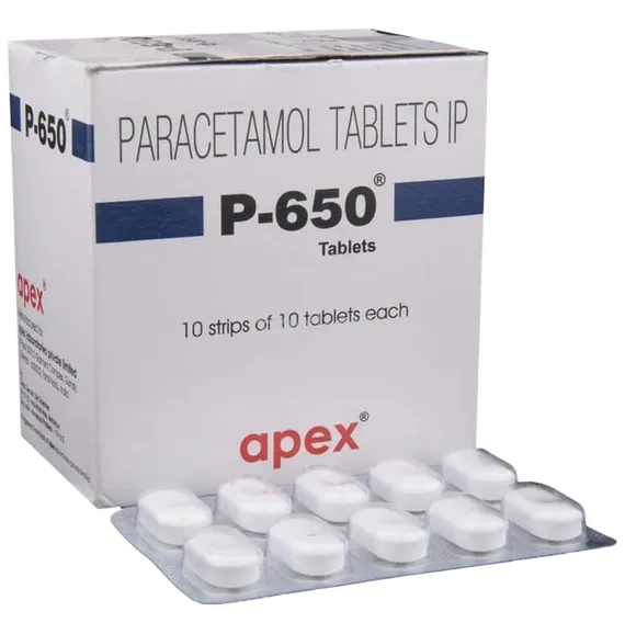 p 650mg tablet 10's